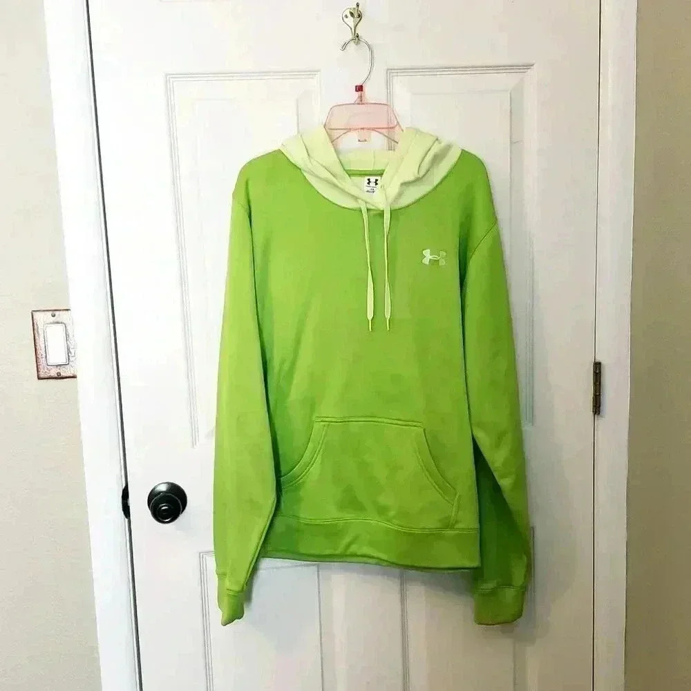 Under Armour Women's Green Hooded Sweatshirt- L